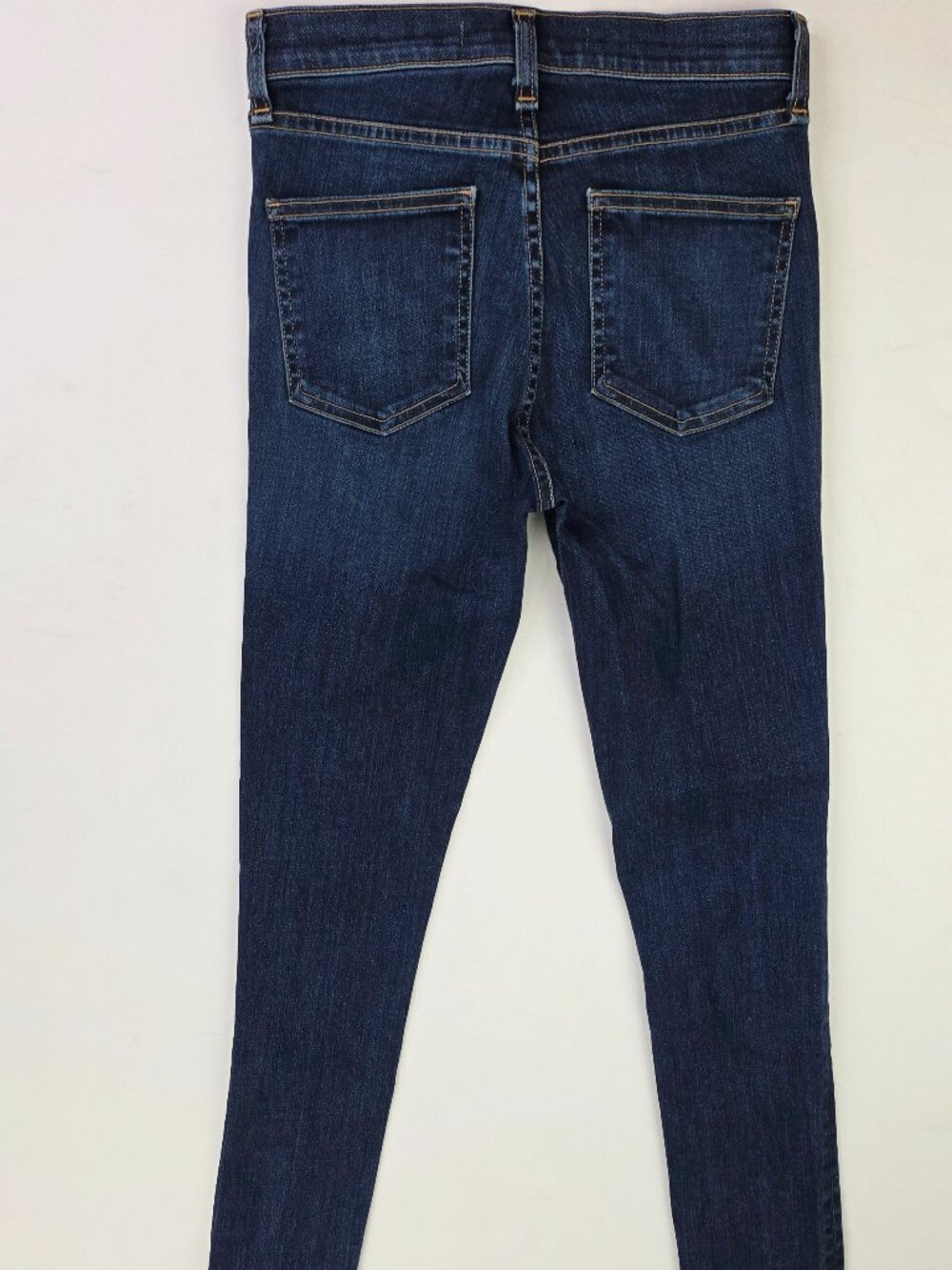 Veronica Beard Kate 10" Skinny Womens Size 24X27 Raw Hem Blue Denim Jeans USA - Picture 1 of 12